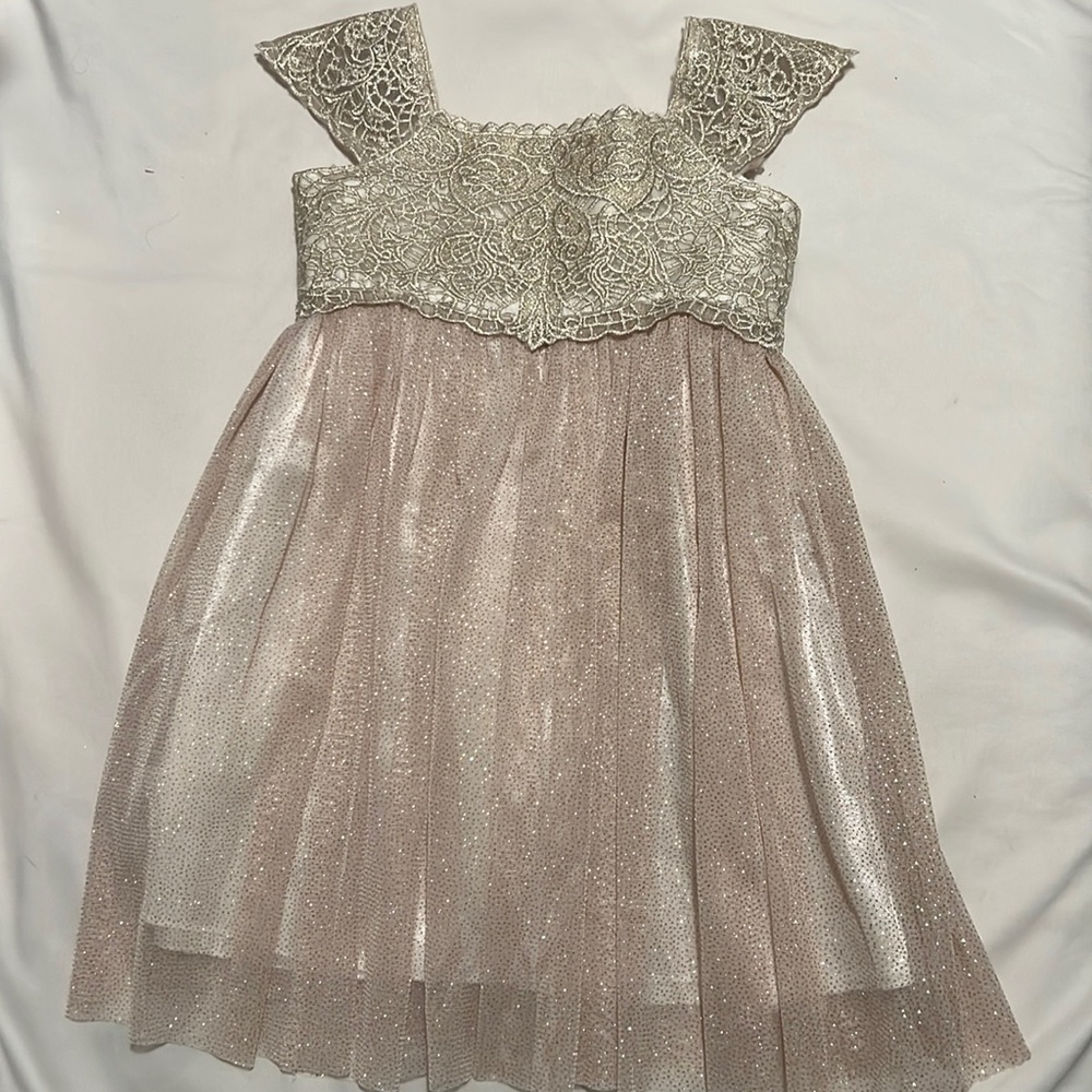 24M gold party dress